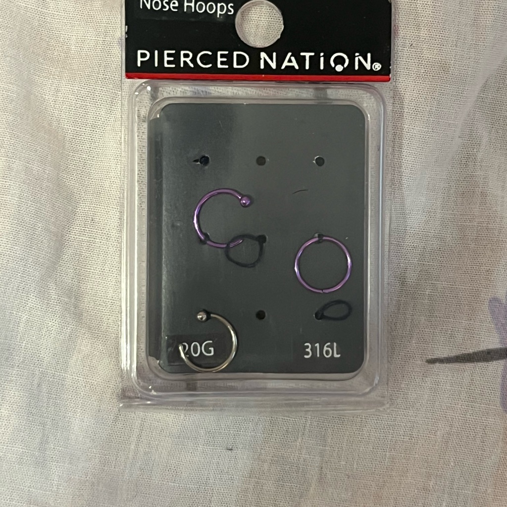 Pierced Nation Nose Hoops Set